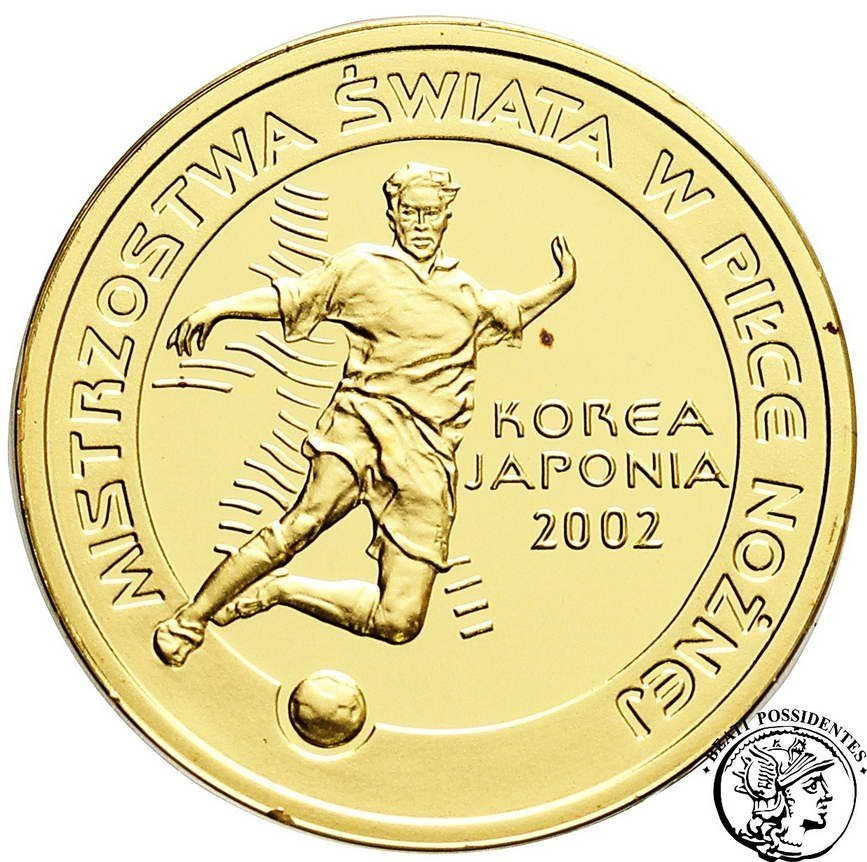 Polska III RP 100 złotych 2002 MŚ w PN Korea - Japonia st.L